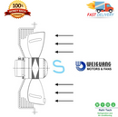 Industrial Axial Extractor Ventilation Exhaust Fan Suction IP54 250-450-500-550-630