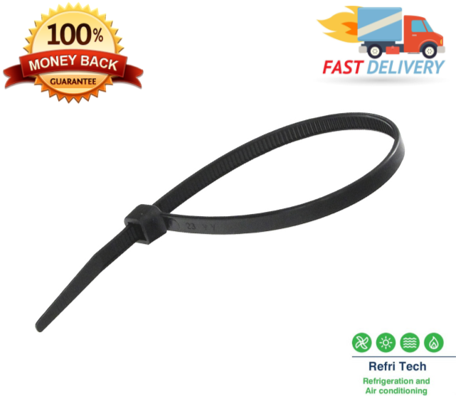 Black Cable Ties 360mm (100 Pack)