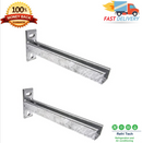 2 x 450mm Galvanised Cantilever Arms Bracket - Slotted Cantilever Arms