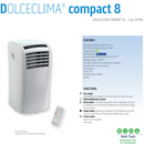 Dolceclima Compact 8 Portable Air Conditioner Unit