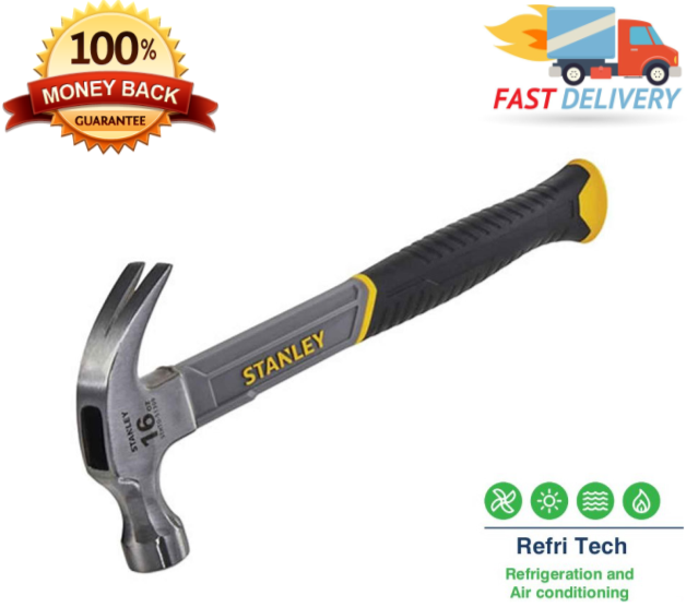 Stanley Tools STA051309 Curved Claw Hammer Fibreglass Shaft 450g