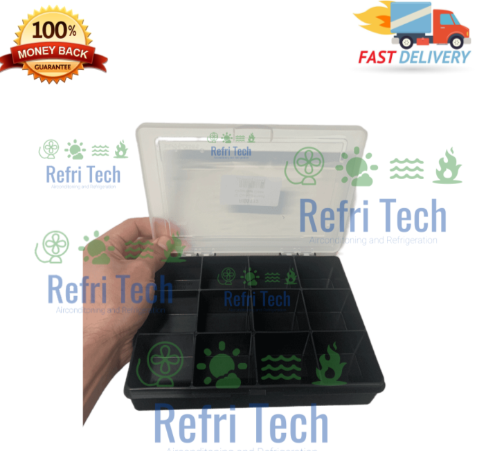 REGIN REGT12 - 12 Compartment Organiser Case - Professional Tool Box Storage
