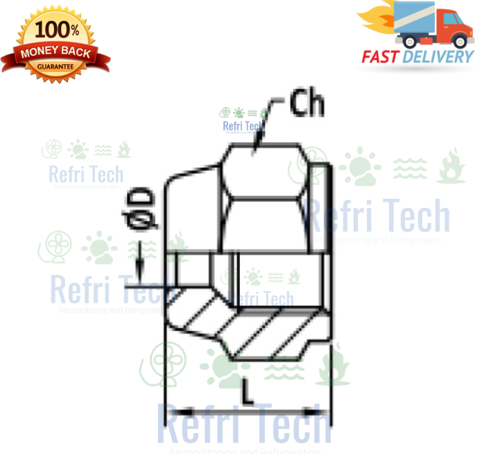 FLARE NUT SAE FLARE 1/2'' - 1/2''