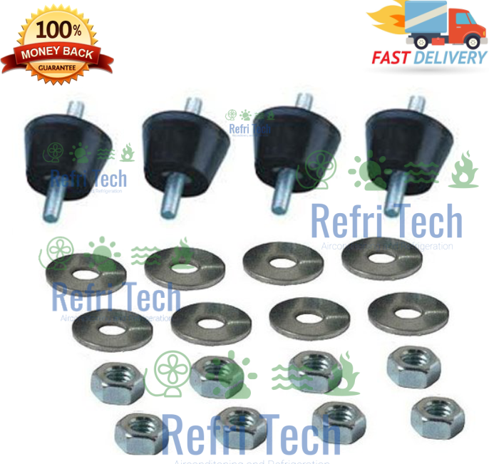 4pcs Anti Vibration Rubber Mounts AIR-CONITIONING VIBRATION ABSORBER KIT - AG-35
