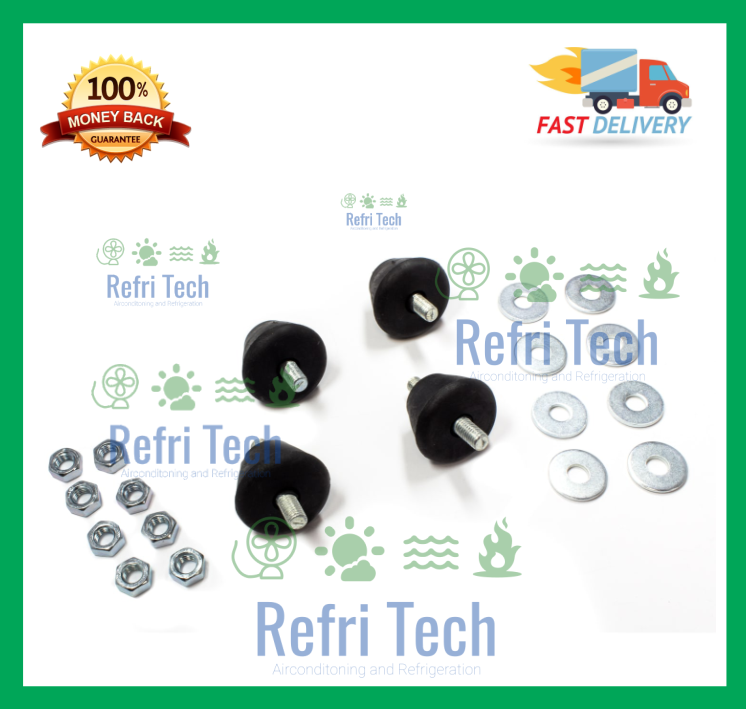 4pcs Anti Vibration Rubber Mounts AIR-CONITIONING VIBRATION ABSORBER KIT - AG-35