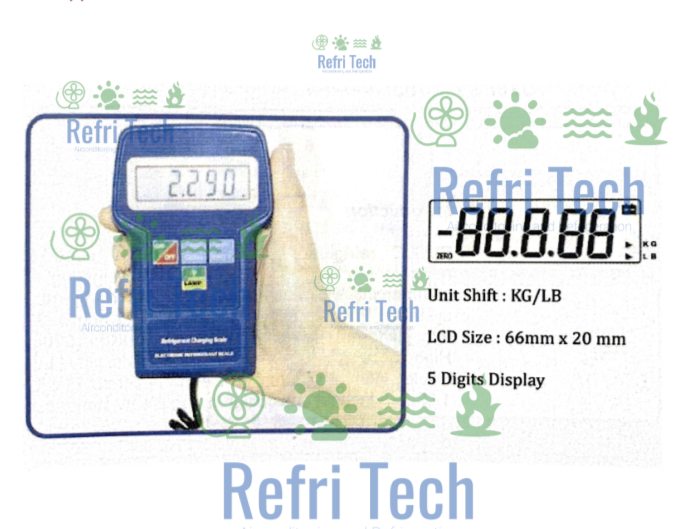 Refrigerant Portable electronic Scale 100 Kg - BM80C