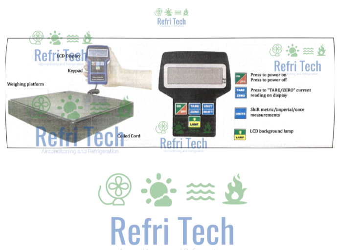 Refrigerant Portable electronic Scale 100 Kg - BM80C
