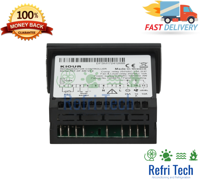 KIOUR REF-DF-SM CONTROLLER DIGITAL REFRIGERATION THERMOSTAT CONTROL