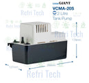Little Giant Condensate Pump 2 L tank pump - VCMA-20S