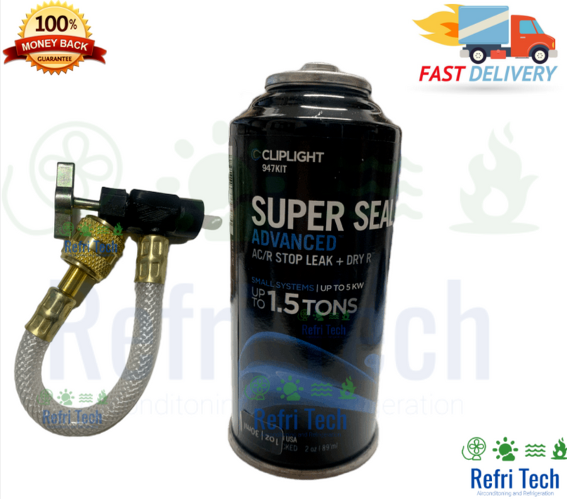 DIVERSITECH Super Seal advanced Sealant UP TO 1.5 Tons AC/R Stop leak 947KIT